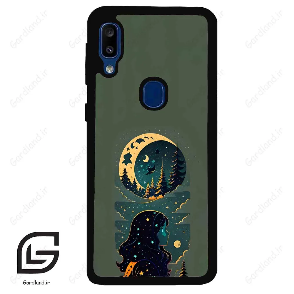 قاب گوشی سامسونگ ای 20 ای (Galaxy A20E ) طرح ماه کد 2267