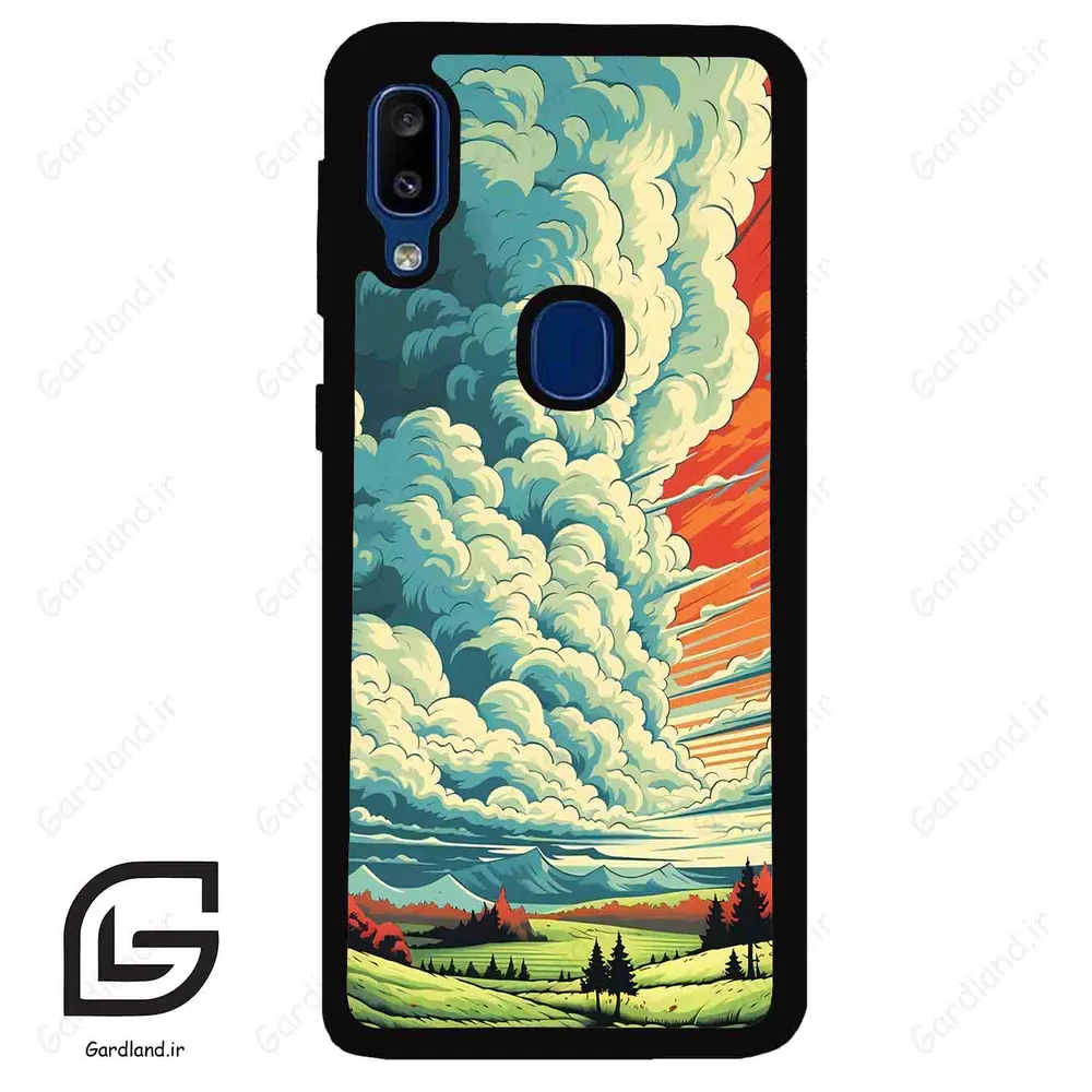 قاب گوشی سامسونگ ای 20 ای (Galaxy A20E ) طرح ابرنگی کد 2491