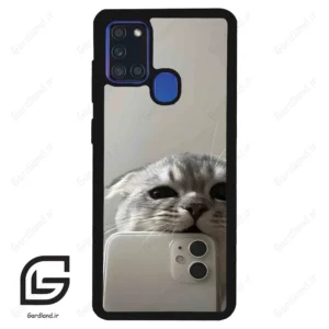 قاب گوشی سامسونگ ای 21 اس (Galaxy A21s ) طرح گربه کد 2246