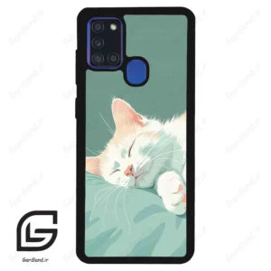 قاب گوشی سامسونگ ای 21 اس (Galaxy A21s ) طرح گربه کد 2403