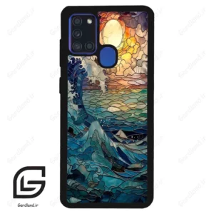 قاب گوشی سامسونگ ای 21 اس (Galaxy A21s ) طرح موج کد 2413