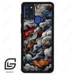 قاب گوشی سامسونگ ای 21 اس (Galaxy A21s ) طرح ابرنگی کد 2448