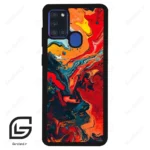 قاب گوشی سامسونگ ای 21 اس (Galaxy A21s ) طرح ابرنگی کد 2490