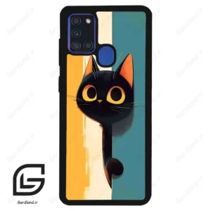 قاب گوشی سامسونگ ای 21 اس (Galaxy A21s ) طرح گربه کد 2581