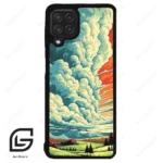 قاب گوشی سامسونگ ای 22 فورجی (Galaxy A22 4G ) طرح ابرنگی کد 2491