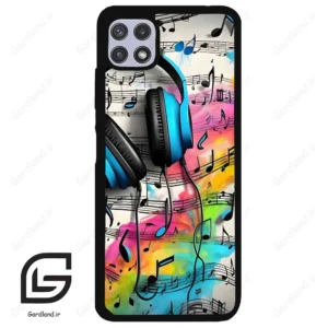 قاب گوشی سامسونگ ای 22 (Galaxy A22 5G ) طرح موسیقی کد 2482