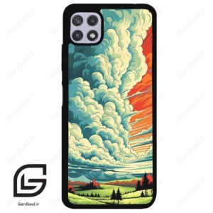 قاب گوشی سامسونگ ای 22 (Galaxy A22 5G ) طرح ابرنگی کد 2491