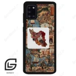 قاب گوشی سامسونگ ای 31 (Galaxy A31 ) طرح نقشه ایران کد 2287