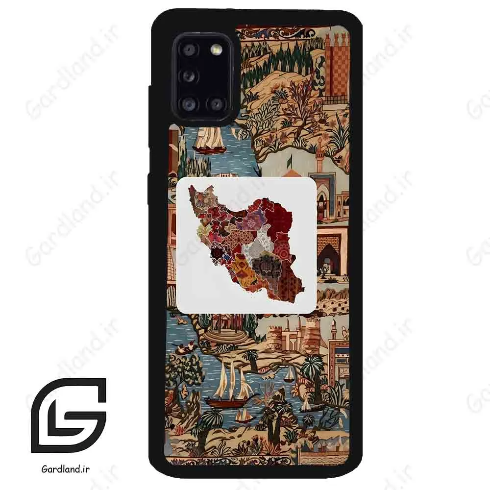 قاب گوشی سامسونگ ای 31 (Galaxy A31 ) طرح نقشه ایران کد 2287