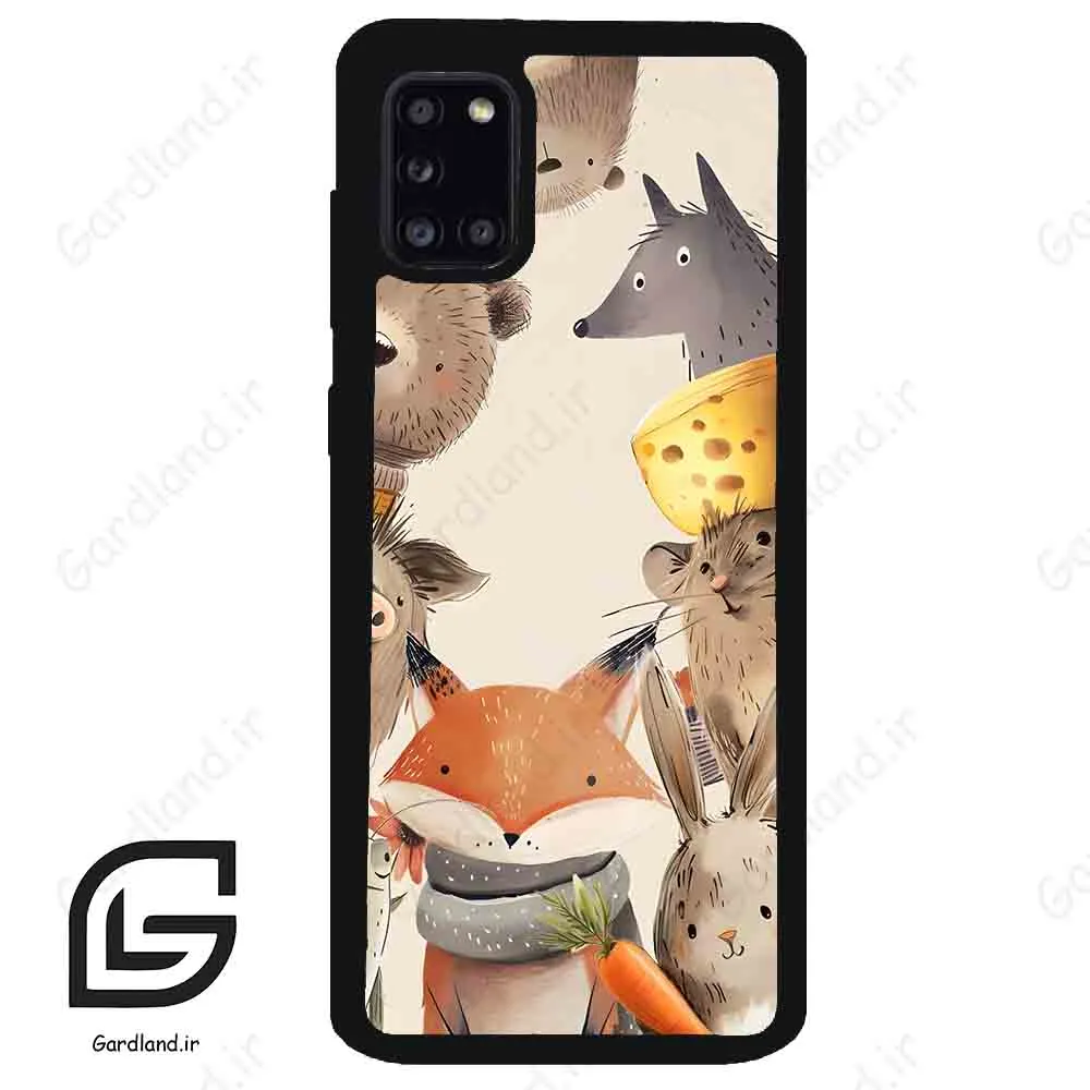 قاب گوشی سامسونگ ای 31 (Galaxy A31 ) طرح حیوانات کد 2338