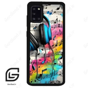 قاب گوشی سامسونگ ای 31 (Galaxy A31 ) طرح موسیقی کد 2482