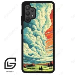 قاب گوشی سامسونگ ای 32 فورجی (Galaxy A32 4G ) طرح ابرنگی کد 2491