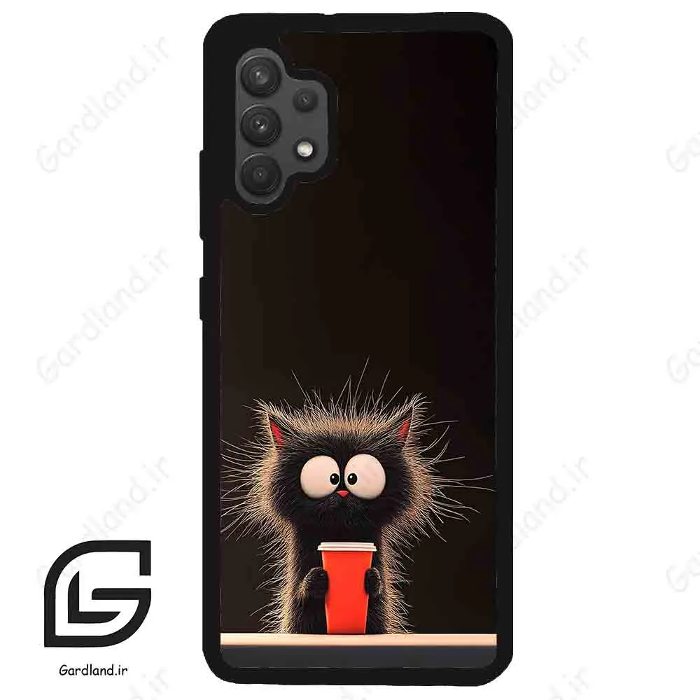 قاب گوشی سامسونگ ای 32 فورجی (Galaxy A32 4G ) طرح گربه کد 2580