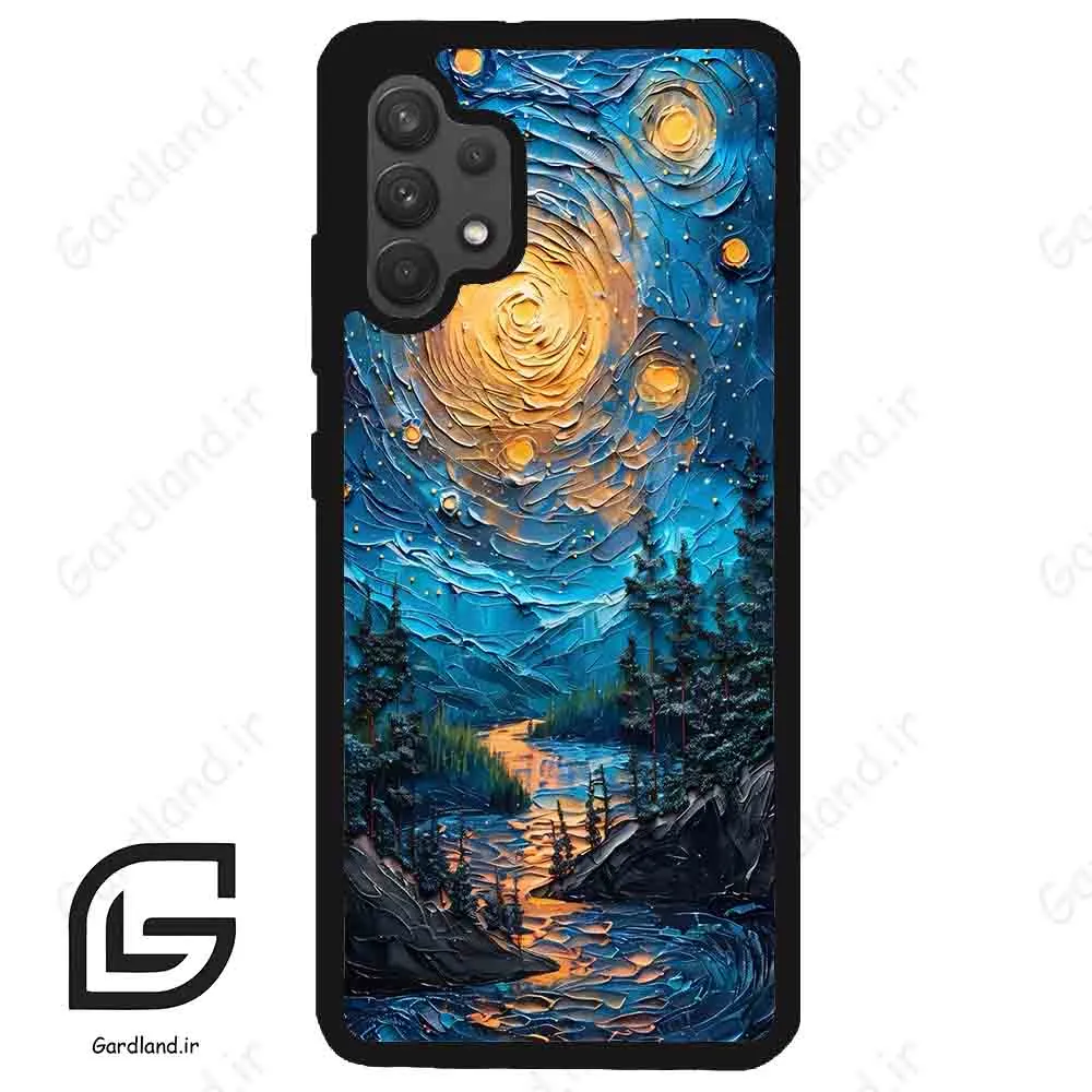 قاب گوشی سامسونگ ای 32 فورجی (Galaxy A32 4G ) طرح ابرنگ کد 2792