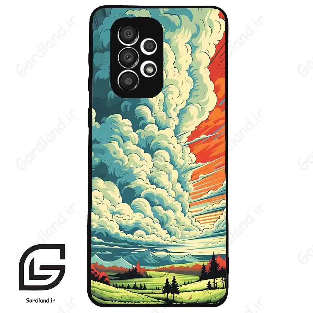 قاب گوشی سامسونگ ای 33 (Galaxy A33 ) طرح ابرنگی کد 2491