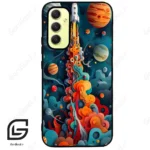 قاب گوشی سامسونگ ای 34 (Galaxy A34 ) طرح موشک کد 2470