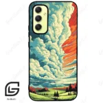 قاب گوشی سامسونگ ای 34 (Galaxy A34 ) طرح ابرنگی کد 2491