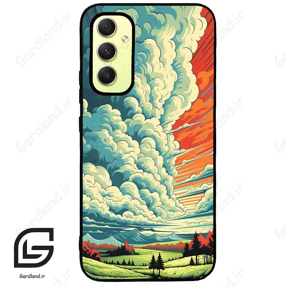 قاب گوشی سامسونگ ای 34 (Galaxy A34 ) طرح ابرنگی کد 2491