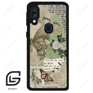 قاب گوشی سامسونگ ای 40 (Galaxy A40 ) طرح پروانه کد 2244