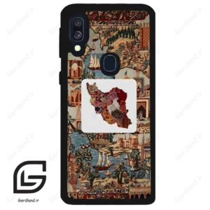 قاب گوشی سامسونگ ای 40 (Galaxy A40 ) طرح نقشه ایران کد 2287