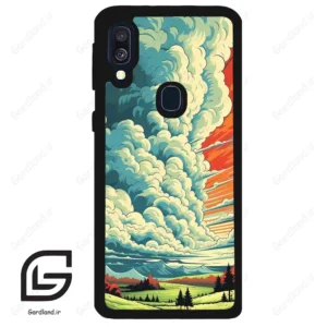 قاب گوشی سامسونگ ای 40 (Galaxy A40 ) طرح ابرنگی کد 2491