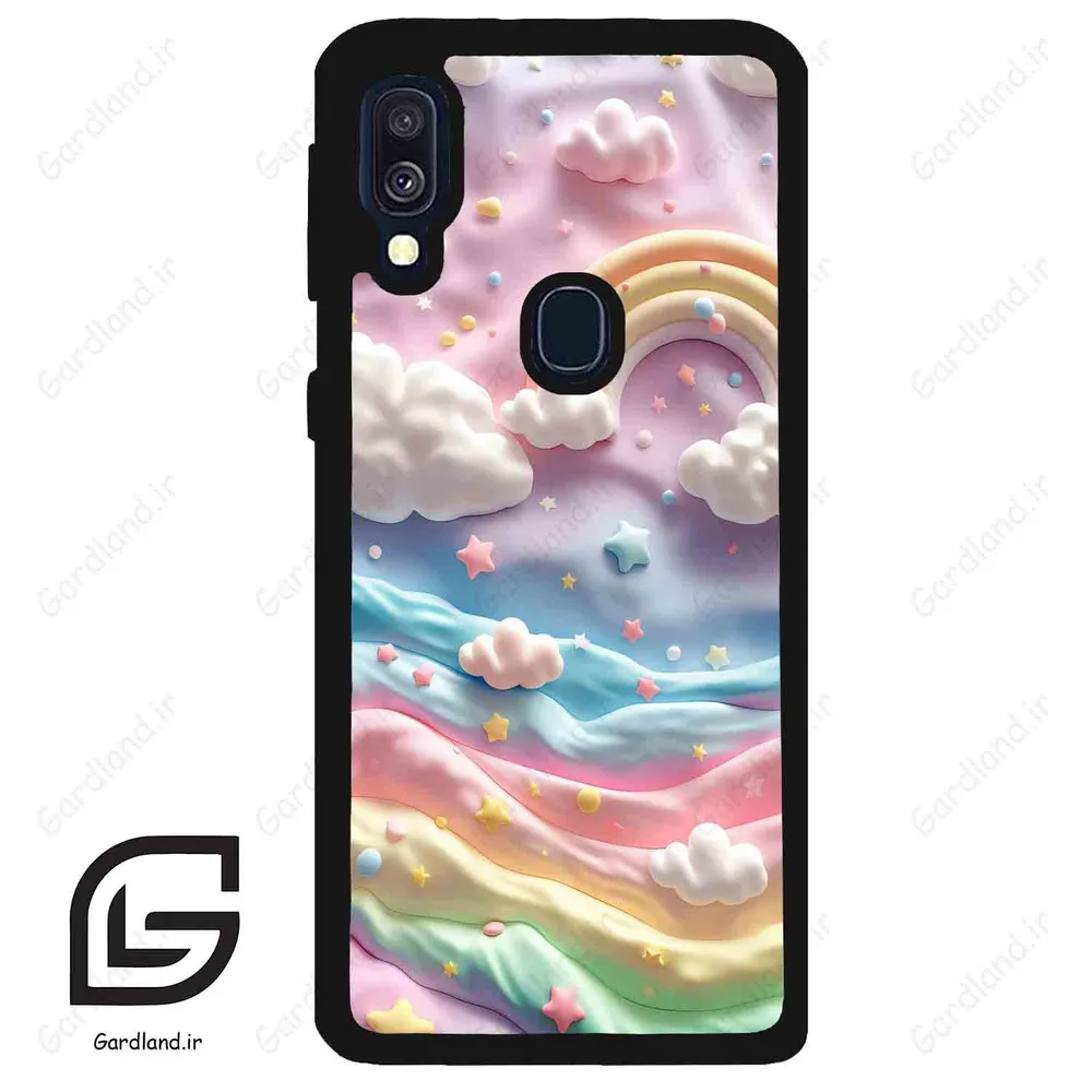 قاب گوشی سامسونگ ای 40 (Galaxy A40 ) طرح رنگارنگ کد 2656