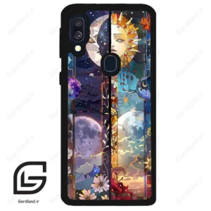 قاب گوشی سامسونگ ای 40 (Galaxy A40 ) طرح ماه کد 2695