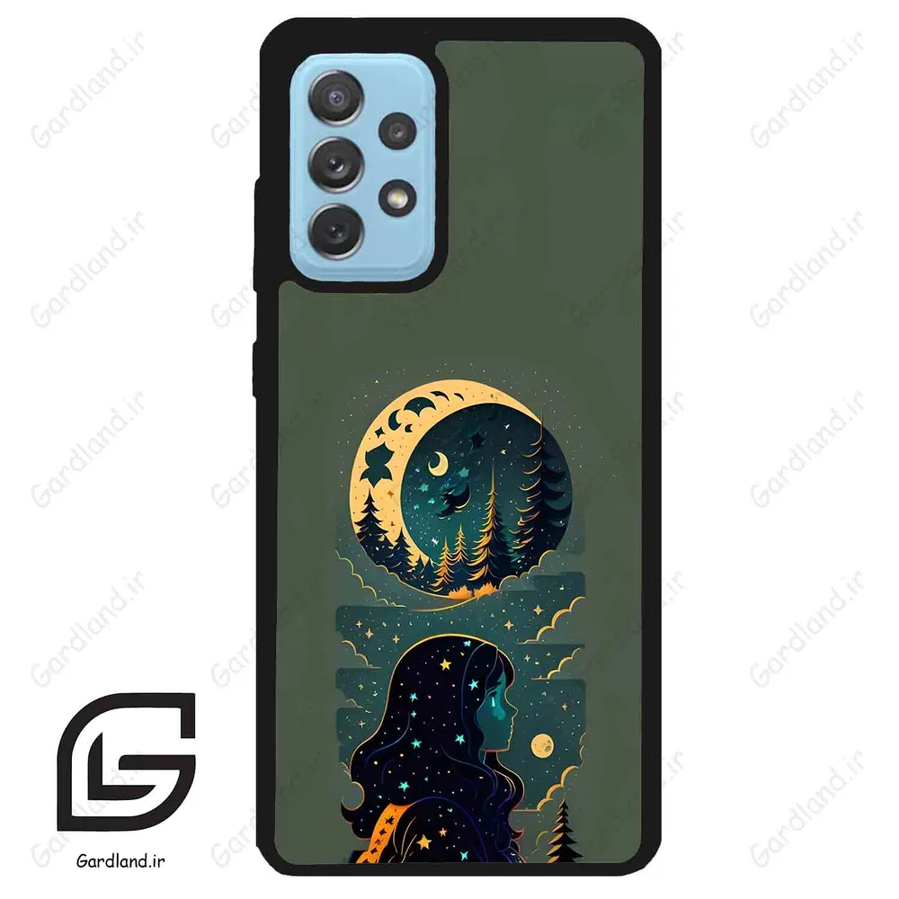 قاب گوشی سامسونگ ای 52 (Galaxy A52 ) طرح ماه کد 2267