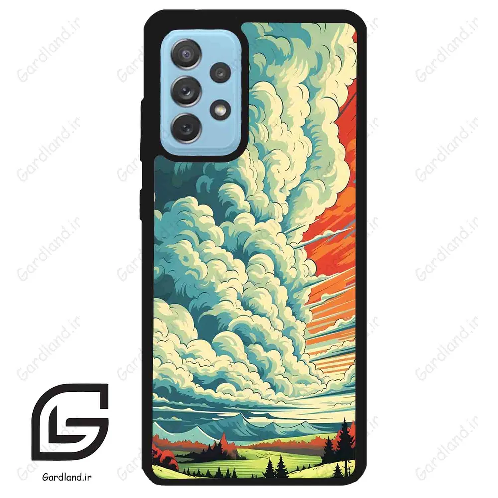 قاب گوشی سامسونگ ای 52 (Galaxy A52 ) طرح ابرنگی کد 2491