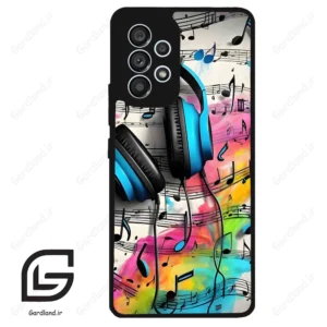 قاب گوشی سامسونگ ای 53 (Galaxy A53 ) طرح موسیقی کد 2482