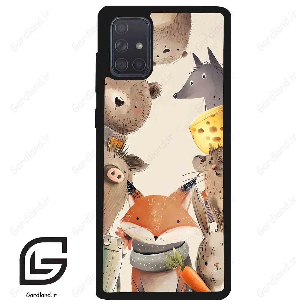 قاب گوشی سامسونگ ای 71 (Galaxy A71 ) طرح حیوانات کد 2338