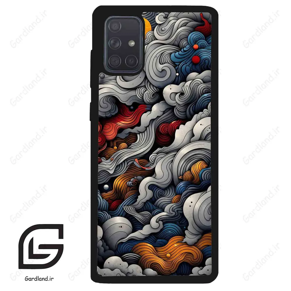 قاب گوشی سامسونگ ای 71 (Galaxy A71 ) طرح ابرنگی کد 2448