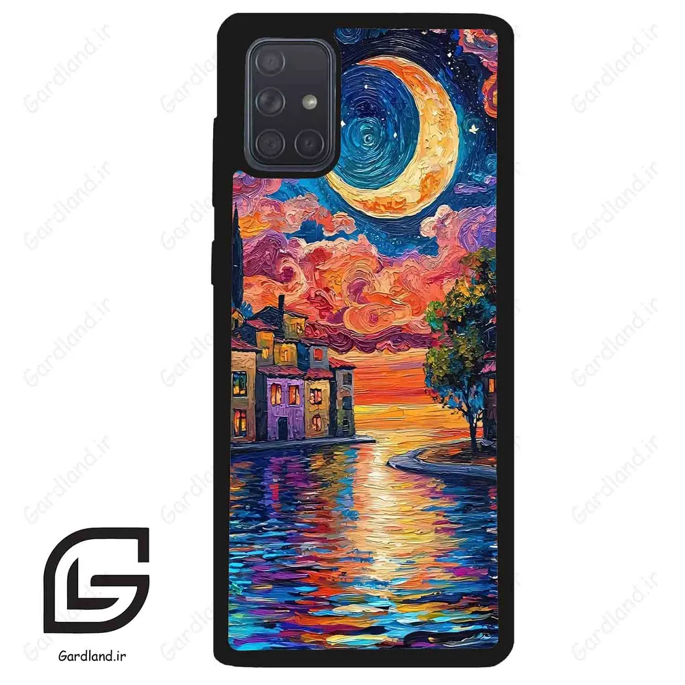 قاب گوشی سامسونگ ای 71 (Galaxy A71 ) طرح ماه کد 2699