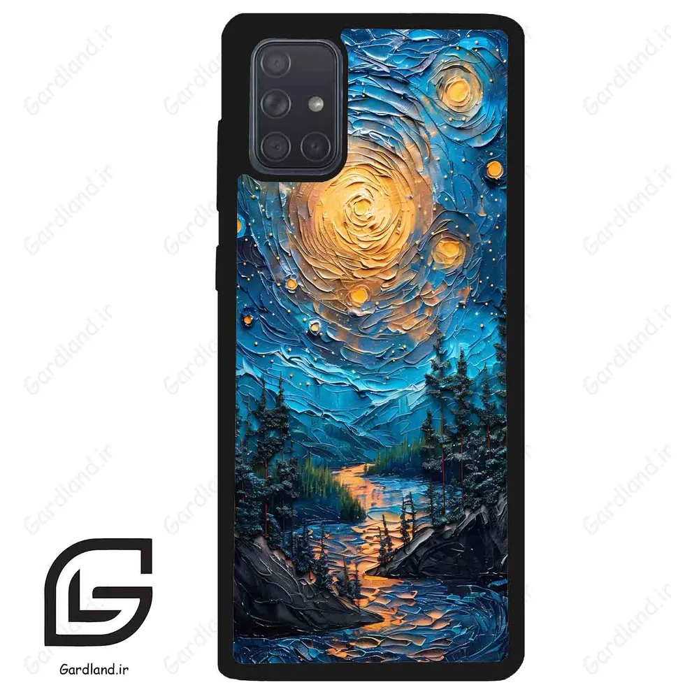 قاب گوشی سامسونگ ای 71 (Galaxy A71 ) طرح ابرنگ کد 2792