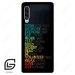 قاب گوشی سامسونگ ای 90 (Galaxy A90 ) طرح متن کد 2332