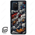 قاب گوشی سامسونگ ای 91 (Galaxy A91 ) طرح ابرنگی کد 2448