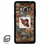 قاب گوشی سامسونگ جی 2 پرایم (Galaxy J2 Prime ) طرح نقشه ایران کد 2287