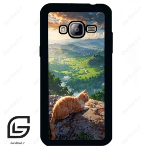 قاب گوشی سامسونگ جی 3 (Galaxy J3 ) طرح گربه کد 2203