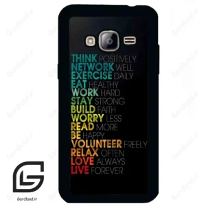 قاب گوشی سامسونگ جی 3 (Galaxy J3 ) طرح متن کد 2332
