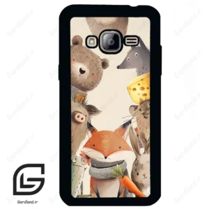 قاب گوشی سامسونگ جی 3 (Galaxy J3 ) طرح حیوانات کد 2338