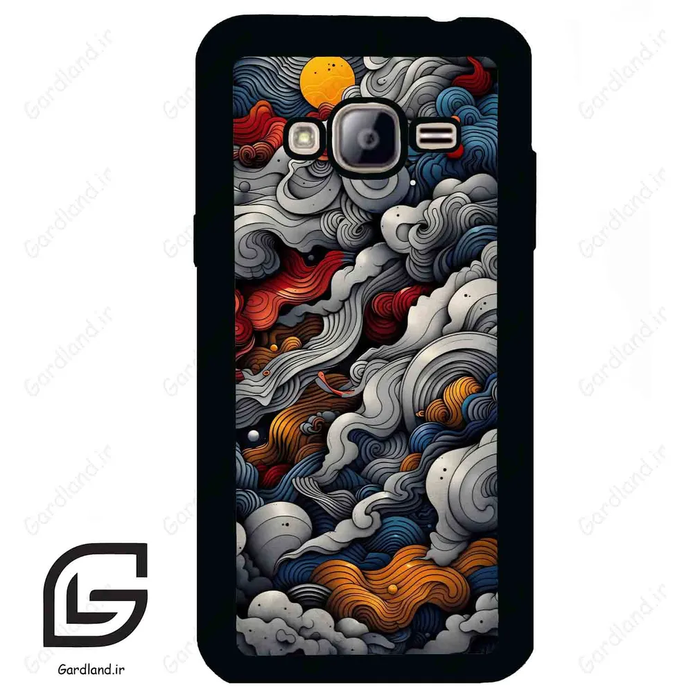 قاب گوشی سامسونگ جی 3 (Galaxy J3 ) طرح ابرنگی کد 2448