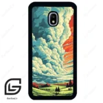 قاب گوشی سامسونگ جی 3 پرو (Galaxy J3 Pro ) طرح ابرنگی کد 2491