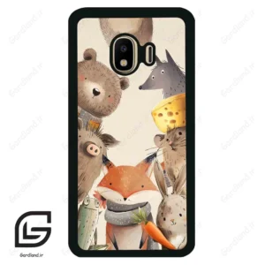 قاب گوشی سامسونگ جی 4 (Galaxy J4 ) طرح حیوانات کد 2338