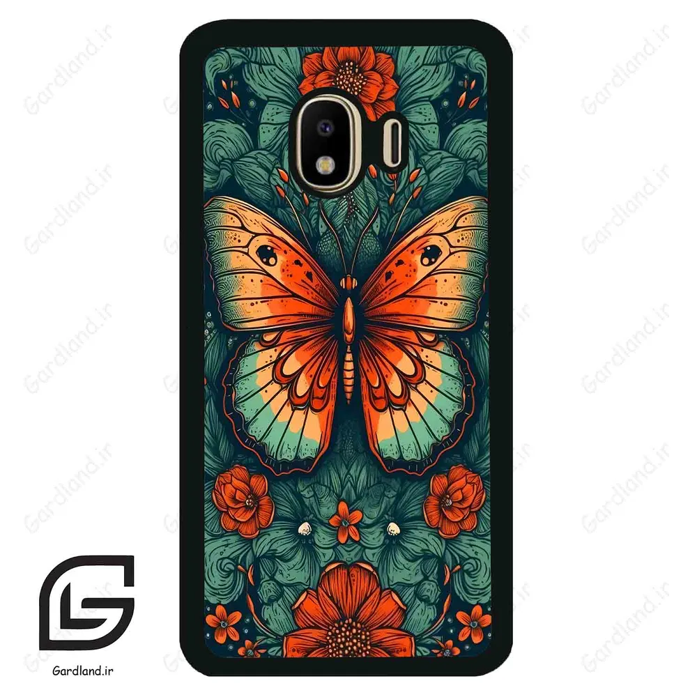 قاب گوشی سامسونگ جی 4 (Galaxy J4 ) طرح پروانه کد 2421