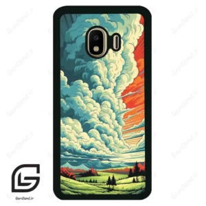 قاب گوشی سامسونگ جی 4 (Galaxy J4 ) طرح ابرنگی کد 2491