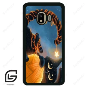 قاب گوشی سامسونگ جی 4 (Galaxy J4 ) طرح گربه کد 2654