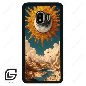 قاب گوشی سامسونگ جی 4 (Galaxy J4 ) طرح خورشید کد 2694