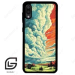 قاب گوشی سامسونگ ام 10 (Galaxy M10 ) طرح ابرنگی کد 2491