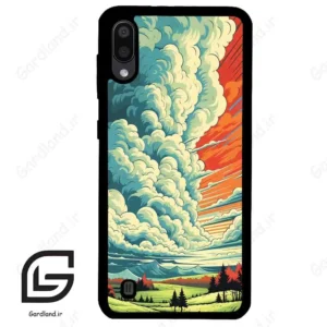 قاب گوشی سامسونگ ام 10 (Galaxy M10 ) طرح ابرنگی کد 2491
