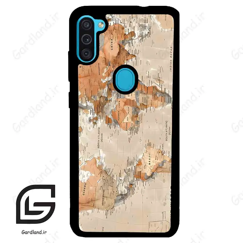 قاب گوشی سامسونگ ام 11 (Galaxy M11 ) طرح نقشه کد 2187